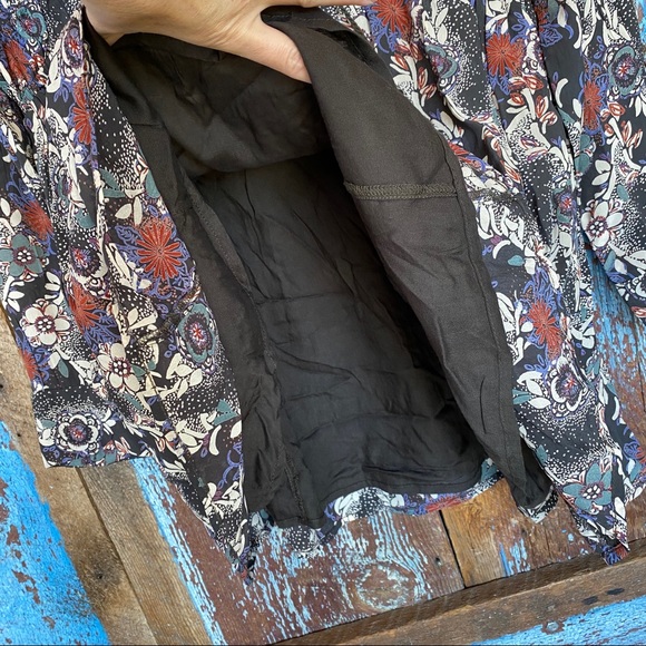 Free People Floral Long Sleeve Tunic Top - Picture 4 of 7